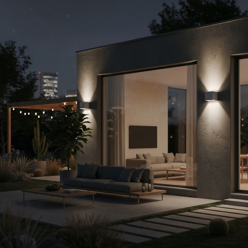 Ideal Lux - LED Outdoor wall light ATOM LED/12W/230V CRI 90 IP54 white