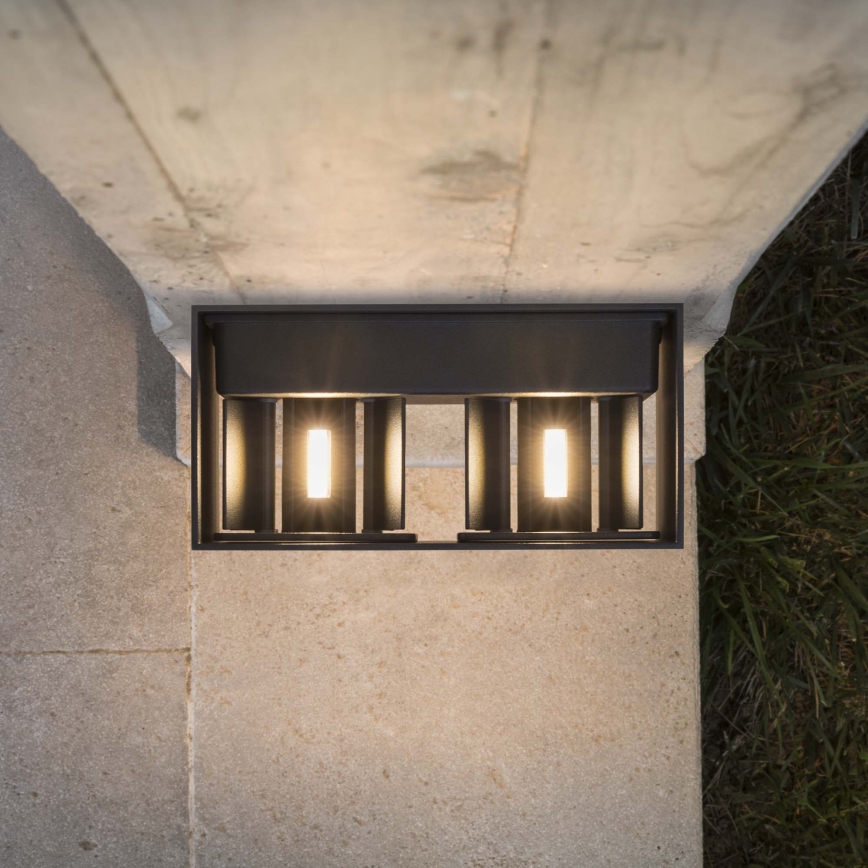 Ideal Lux - LED Outdoor wall light ATOM LED/25W/230V CRI 90 IP54 anthracite
