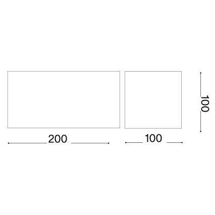 Ideal Lux - LED Outdoor wall light ATOM LED/25W/230V CRI 90 IP54 brown