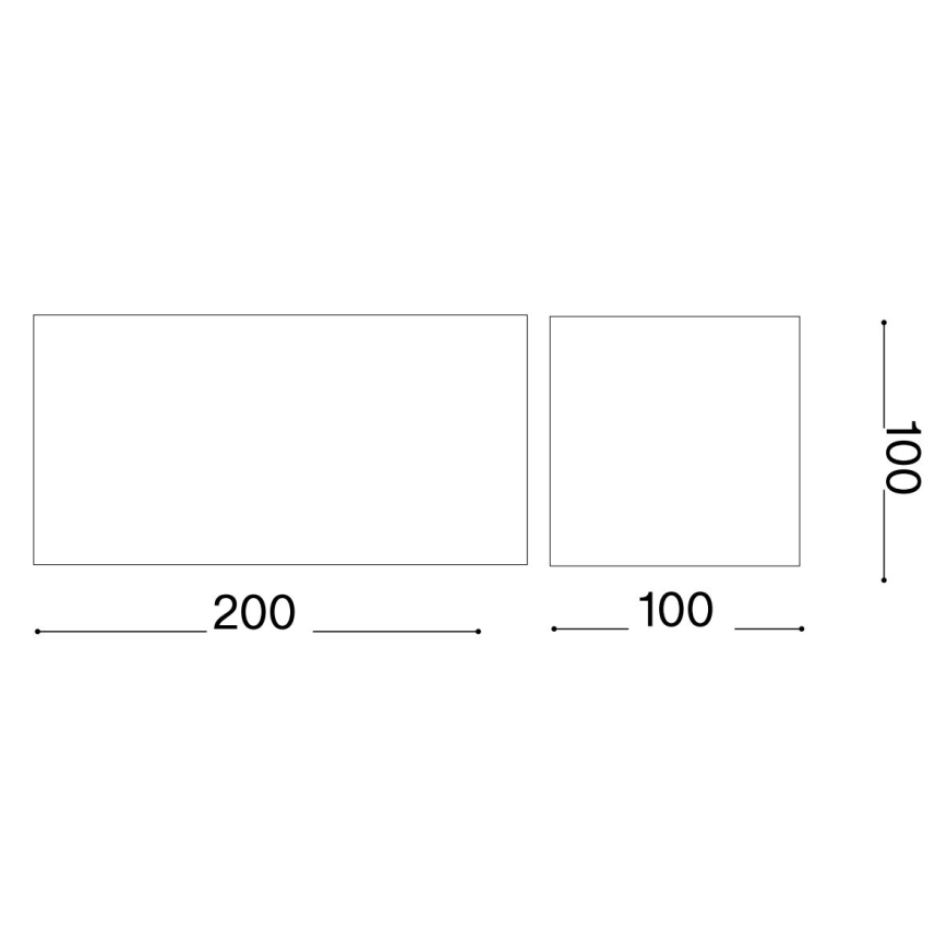Ideal Lux - LED Outdoor wall light ATOM LED/25W/230V CRI 90 IP54 brown