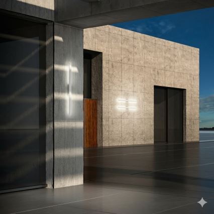 Ideal Lux - LINEA LED Outdoor Wall Light, 20W, 230V, CRI 90, 104 cm, IP54, White