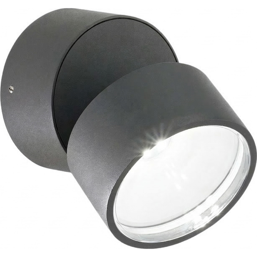 Ideal Lux - OMEGA LED Outdoor Wall Light LED/7W/230V CRI 90 IP54 Anthracite