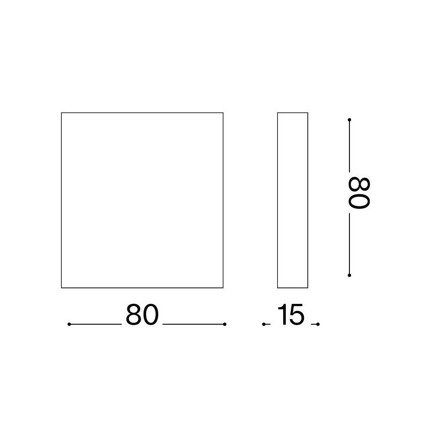 Ideal Lux - LED Outdoor Wall Light POST-IT LED/3W/12V CRI 90 Brown