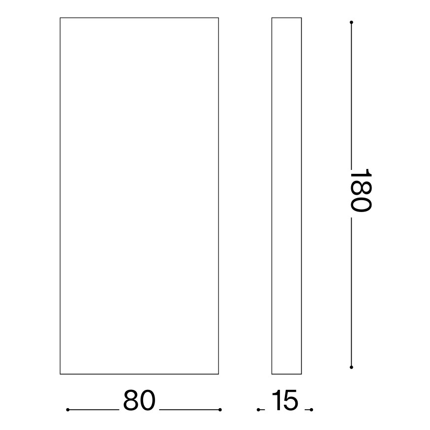 Ideal Lux - LED Outdoor Wall Light POST-IT LED/6W/12V CRI 90 Brass