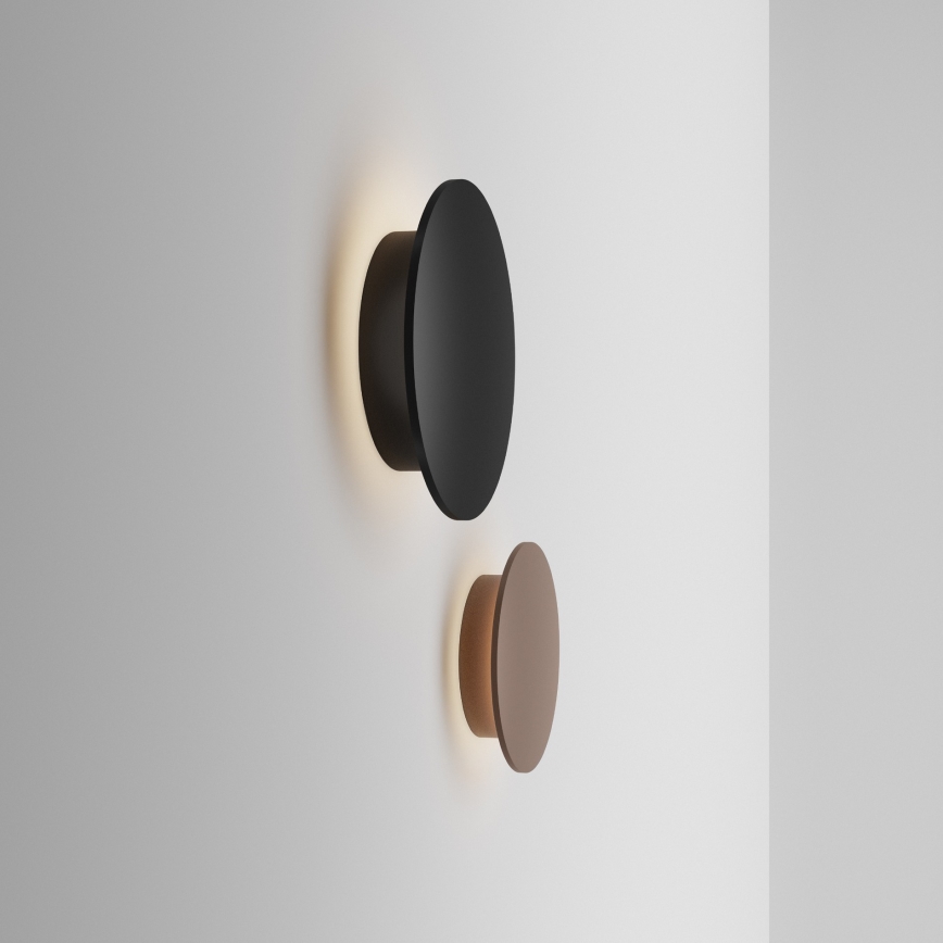Ideal Lux - LED Outdoor Wall Light PUNTO LED/16W/230V CRI 90 Ø 30 cm IP54 black