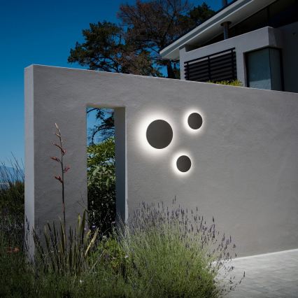 Ideal Lux - LED Outdoor Wall Light PUNTO LED/9W/230V CRI 90 Ø 18 cm IP54 Black