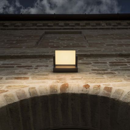 Ideal Lux - LED Outdoor wall light SWIPE LED/21W/230V CRI 90 IP54 brown
