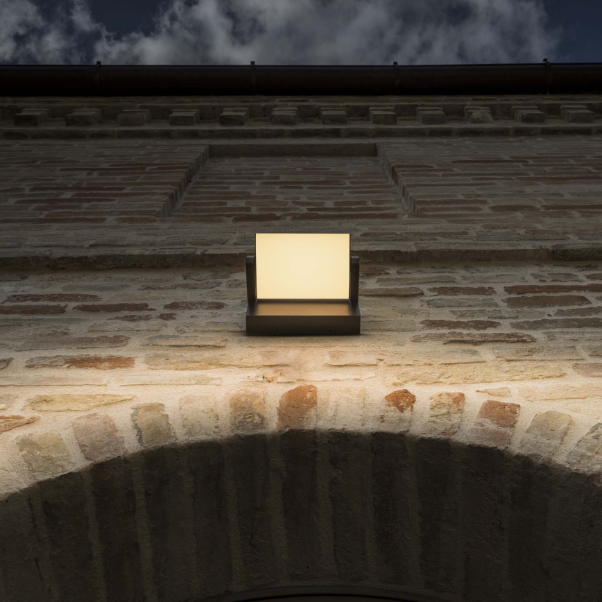 Ideal Lux - LED Outdoor wall light SWIPE LED/21W/230V CRI 90 IP54 brown