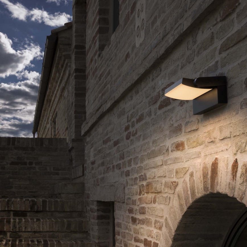 Ideal Lux - LED Outdoor wall light SWIPE LED/21W/230V CRI 90 IP54 anthracite