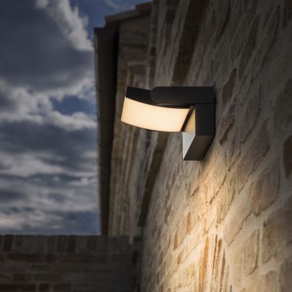 Ideal Lux - LED Outdoor wall light SWIPE LED/21W/230V CRI 90 IP54 anthracite