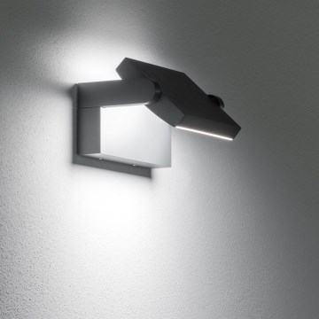 Ideal Lux - LED Outdoor wall light SWIPE LED/21W/230V CRI 90 IP54 black