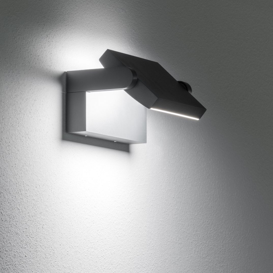 Ideal Lux - LED Outdoor wall light SWIPE LED/21W/230V CRI 90 IP54 black