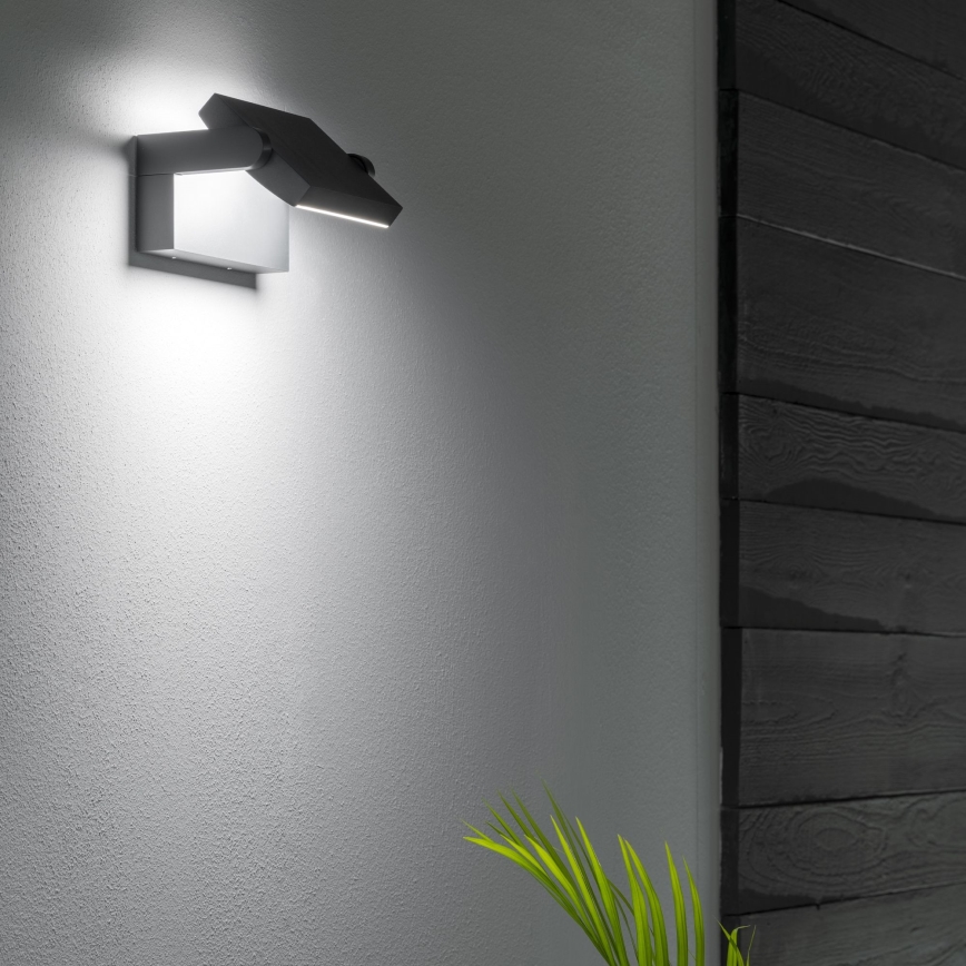 Ideal Lux - LED Outdoor wall light SWIPE LED/21W/230V CRI 90 IP54 black