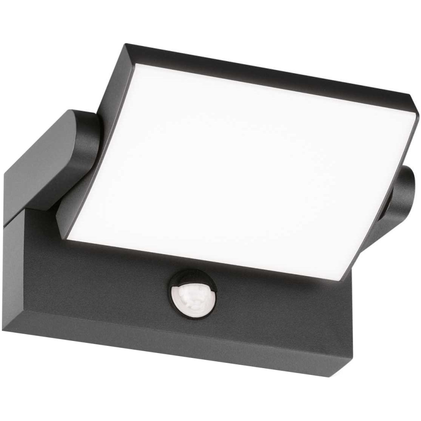Ideal Lux - LED Outdoor wall light with a sensor SWIPE LED/21W/230V CRI 90 IP54 anthracite