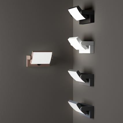 Ideal Lux - LED Outdoor wall light with a sensor SWIPE LED/21W/230V CRI 90 IP54 anthracite