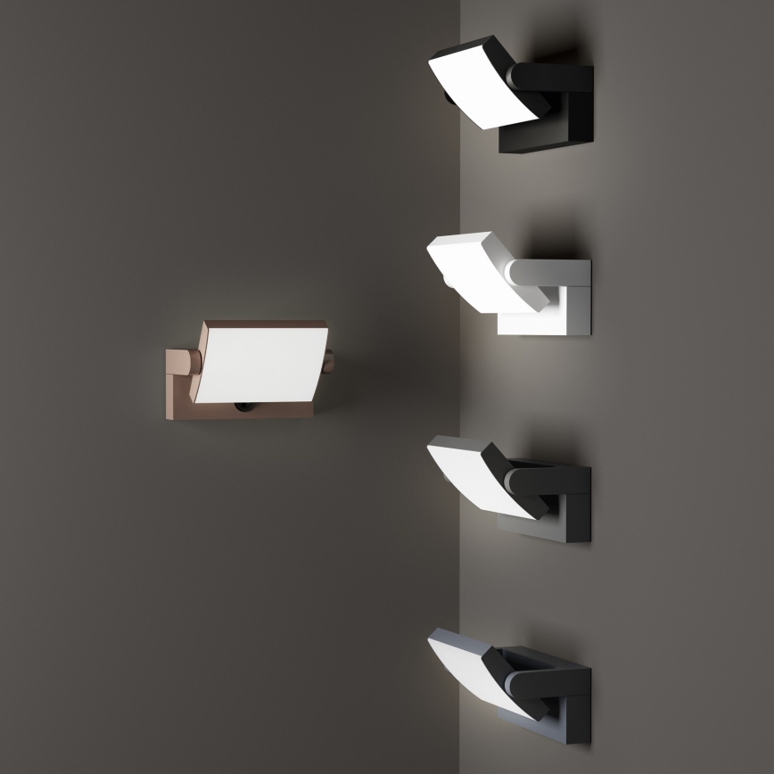 Ideal Lux - LED Outdoor wall light with a sensor SWIPE LED/21W/230V CRI 90 IP54 anthracite