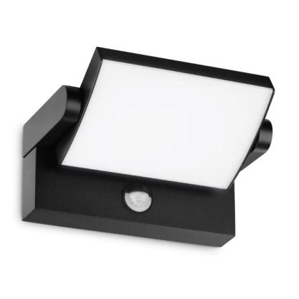 Ideal Lux - LED Outdoor wall light with a sensor SWIPE LED/21W/230V CRI 90 IP54 black