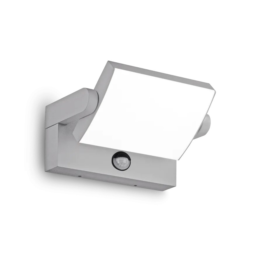 Ideal Lux - SWIPE LED Outdoor Wall Light with Sensor LED/21W/230V CRI 90 IP54 gray