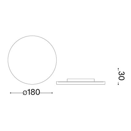 Ideal Lux - LED Outdoor Wall Light PUNTO LED/9W/230V CRI 90 Ø 18 cm IP54 white