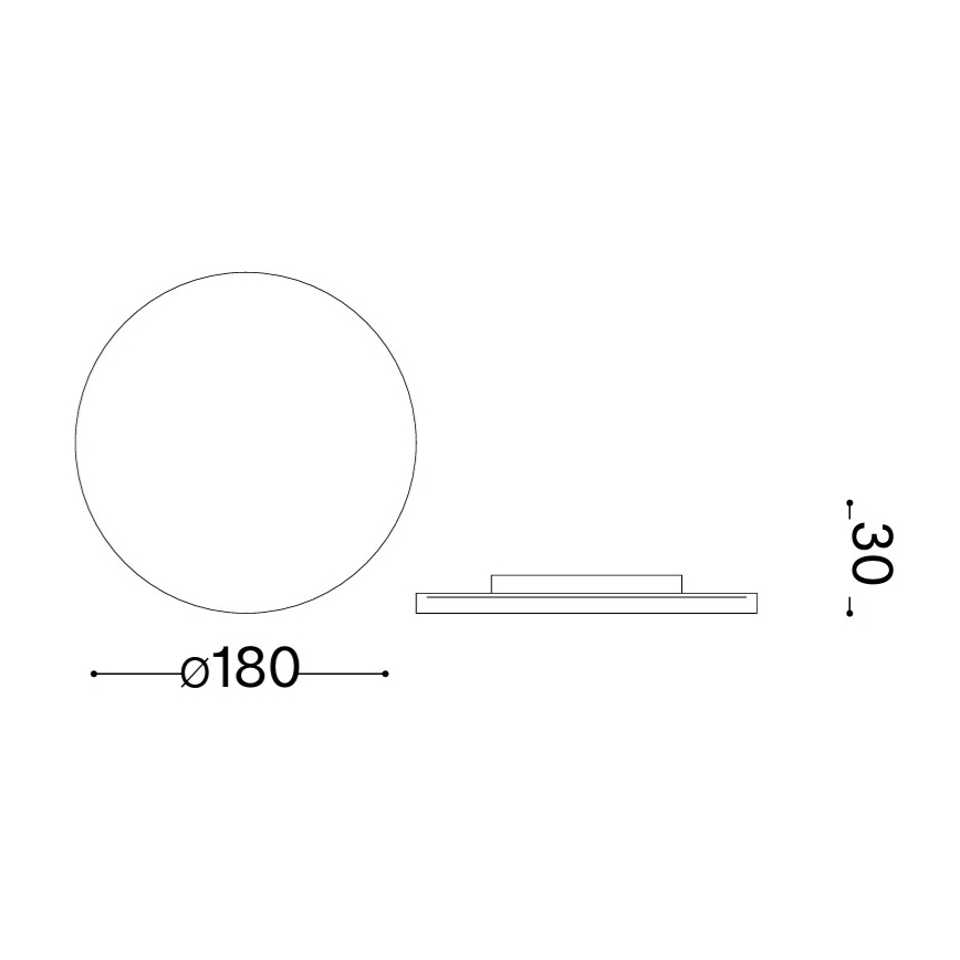 Ideal Lux - LED Outdoor Wall Light PUNTO LED/9W/230V CRI 90 Ø 18 cm IP54 white