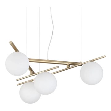 Ideal Lux - LED pendant lamp on cable ATLAS 4xG9/3W/230V gold