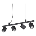 Ideal Lux - LED pendant lamp on cable DYNAMITE 4xGU10/7W/230V CRI 90 black