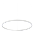 Ideal Lux - LED pendant light on cable ORACLE SLIM LED/37W/230V 3000K CRI 90 dia. 70 cm white