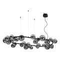 Ideal Lux - LED pendant light on cable PERLAGE 30xG9/3W/230V 143 cm black/smoked black