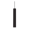 Ideal Lux - LED pendant on cable LOOK 1x GU10/7W/230V CRI 90 Ø 6 cm black