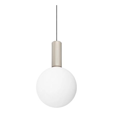 Ideal Lux - LED pendant on cable ODEON LED/8W/230V CRI 90 Ø 20 cm beige/white