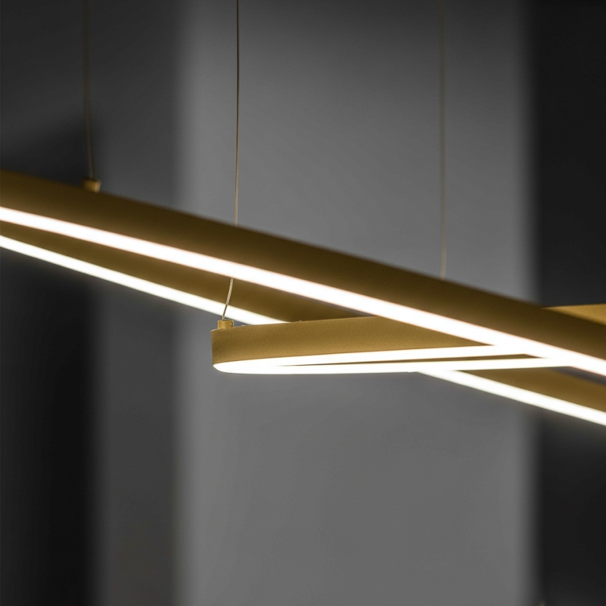 Ideal Lux - ORACLE SLIM LED pendant on cable LED/37W/230V 3000K CRI 90 dia. 70 cm gold
