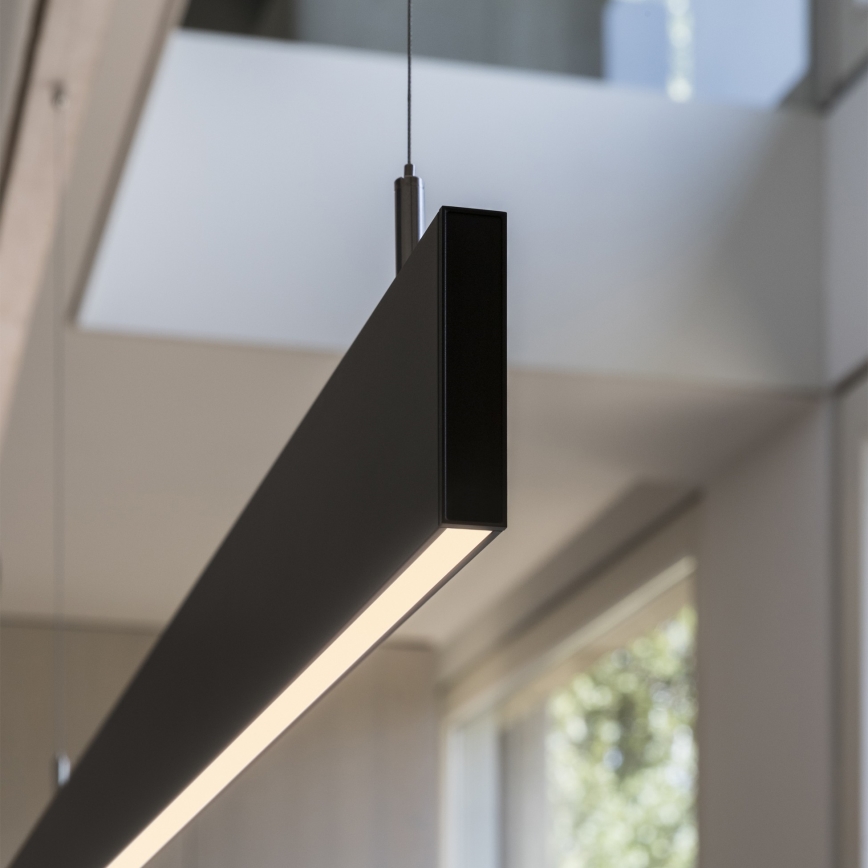 Ideal Lux - LED pendant suspended on cable LINUS LED/32W/230V 3000K CRI 90 120 cm black