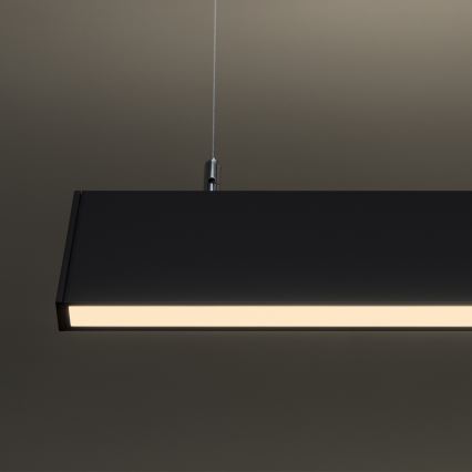 Ideal Lux - LED pendant suspended on cable LINUS LED/32W/230V 3000K CRI 90 120 cm black