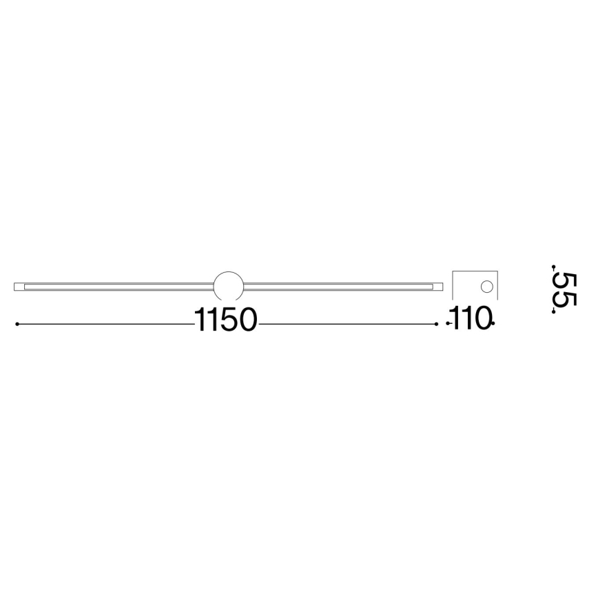 Ideal Lux - LED Picture light FILO LED/16W/230V 115 cm CRI 90 white