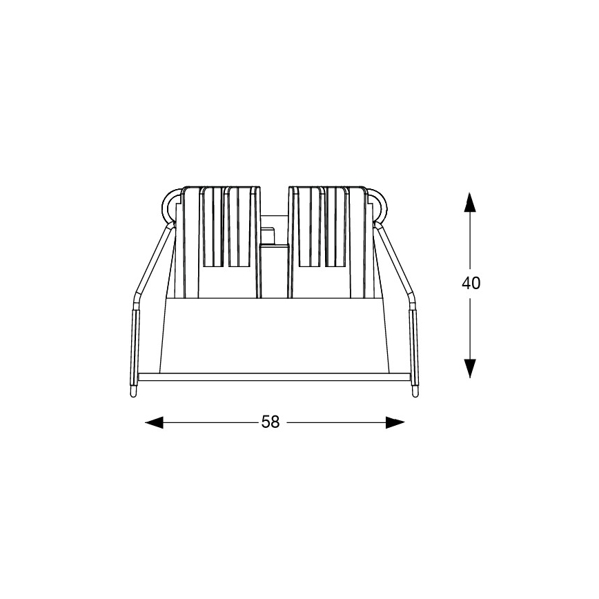 Ideal Lux - GAME TRIM LED recessed downlight, 5.5W/230V, 3000K, CRI 90, diam. 5.8 cm, white