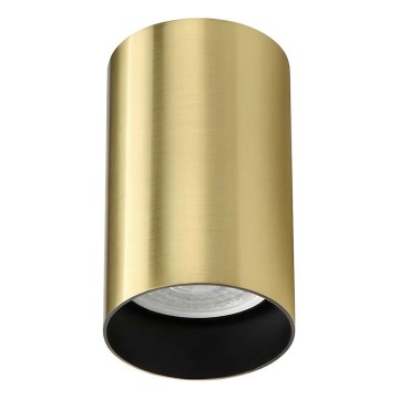 Ideal Lux - LED Spotlight LOOK 1xGU10/7W/230V CRI 90 Ø 6 cm Brass