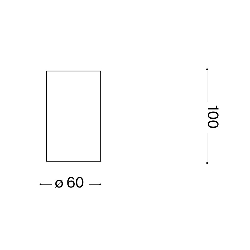 Ideal Lux - LED Spotlight LOOK 1xGU10/7W/230V CRI 90 Ø 6 cm Brass