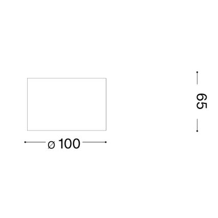 Ideal Lux - LED spotlight SPIKE 1xGX53/9W/230V Ø 10 cm polished chrome