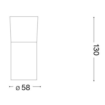 Ideal Lux - LED Spotlight TOBY 1xGU10/7W/230V CRI 90 black