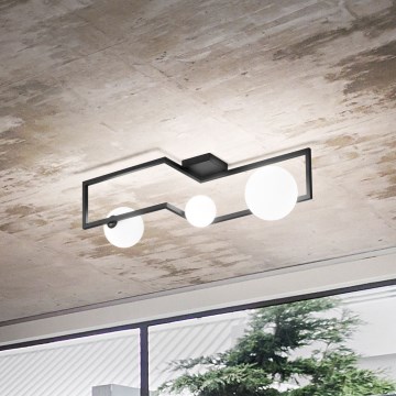 Ideal Lux - LED Surface-mounted chandelier ANGOLO 3xG9/3W/230V black