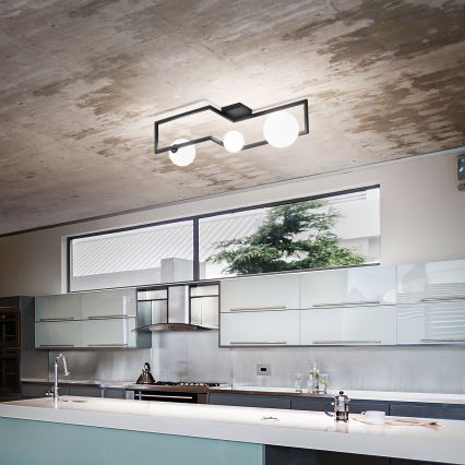 Ideal Lux - LED Surface-mounted chandelier ANGOLO 3xG9/3W/230V black