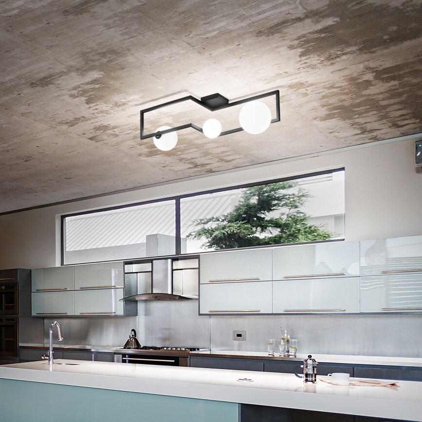 Ideal Lux - LED Surface-mounted chandelier ANGOLO 3xG9/3W/230V black