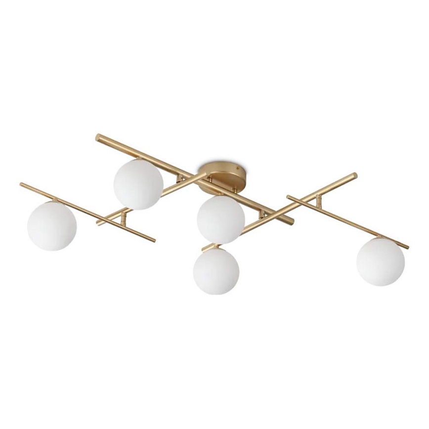 Ideal Lux - LED Surface-mounted chandelier ATLAS 5xG9/3W/230V gold