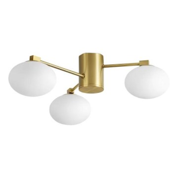 Ideal Lux - LED Surface-mounted chandelier HERMES 3xG9/3W/230V d. 60 cm gold