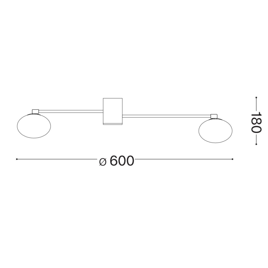 Ideal Lux - LED Surface-mounted chandelier HERMES 3xG9/3W/230V d. 60 cm white