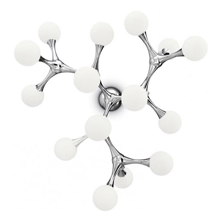 Ideal Lux - LED Surface-mounted chandelier NODINO 15xG9/15W/230V white