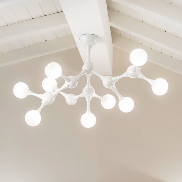 Ideal Lux - LED Surface-mounted chandelier NODINO 9xG9/3W/230V white