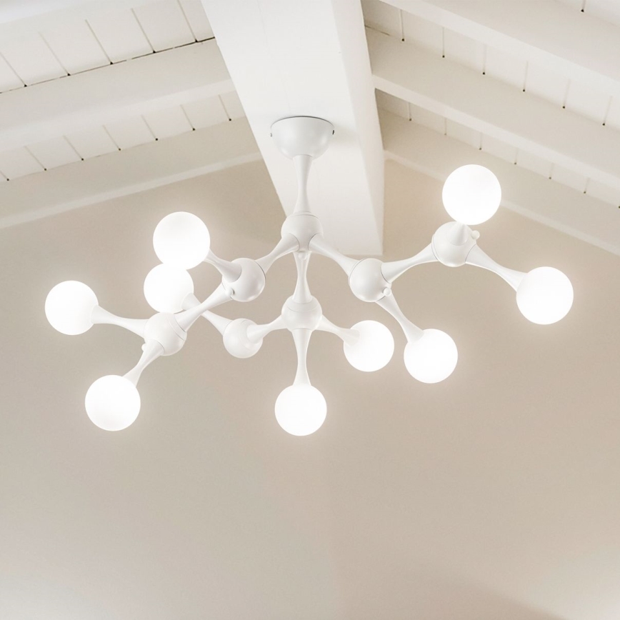 Ideal Lux - LED Surface-mounted chandelier NODINO 9xG9/3W/230V white