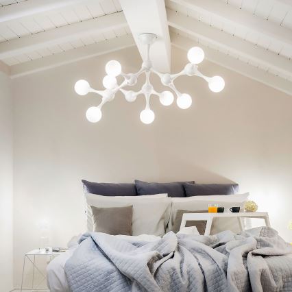 Ideal Lux - LED Surface-mounted chandelier NODINO 9xG9/3W/230V white