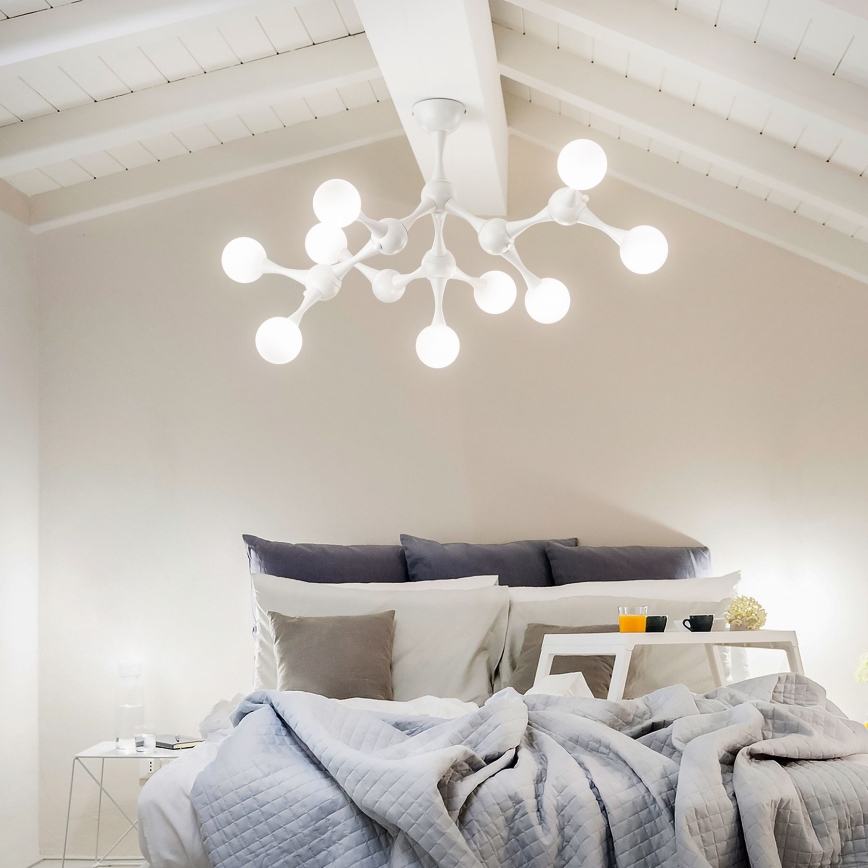Ideal Lux - LED Surface-mounted chandelier NODINO 9xG9/3W/230V white